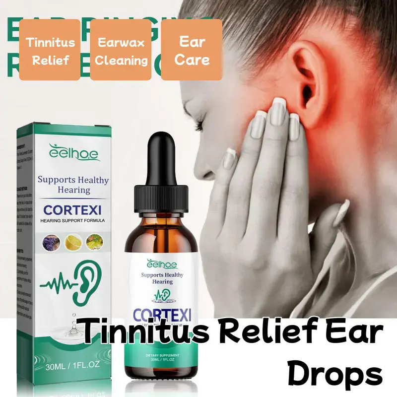 EELHOE Ear Drops Tinnitus Relief Earwax Cleaning Ear Care