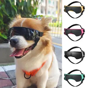 Dog Goggles UV Protection Sunglasses, Windproof Sun-proof Pet Eyewear, Adjustable Strap for Small Medium Large Dogs Outdoor