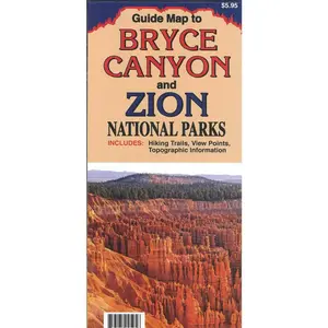 Bryce Canyon and Zion National Parks Guide Map