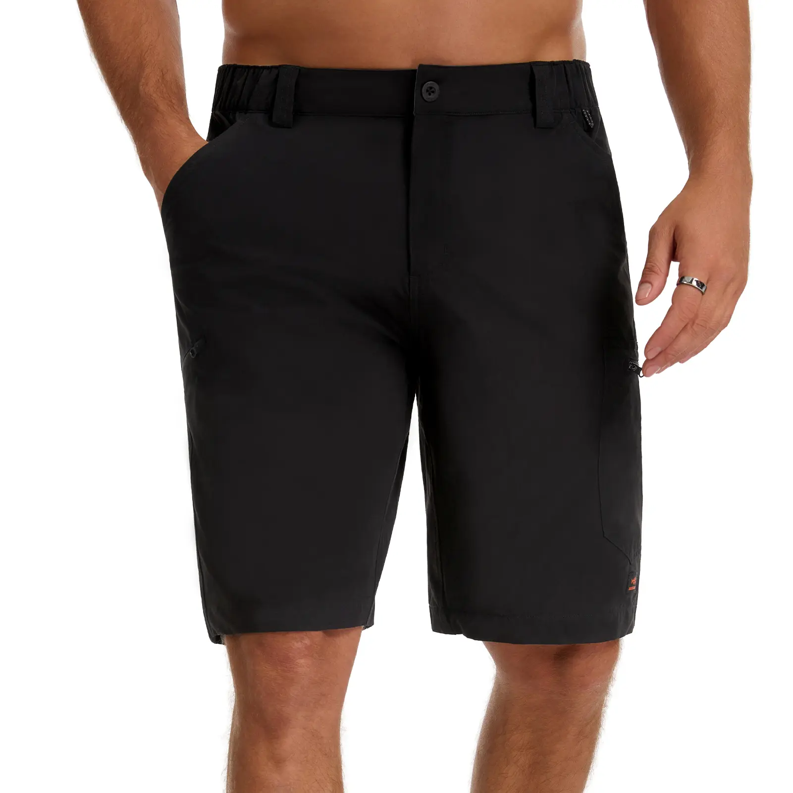 BASSDASH Men’s 10" Hiking Cargo Shorts Quick Dry Water Resistant Lightweight Outdoor Shorts for Fishing Camping Golf