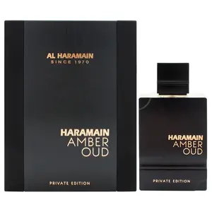 Al Haramain Amber Oud - Private Edition for Unisex - Arabian Perfume for Women and Men - Arabic Long Lasting Fragrance with Bergamot, Vanilla, Musk and Cedarwood - 2 oz