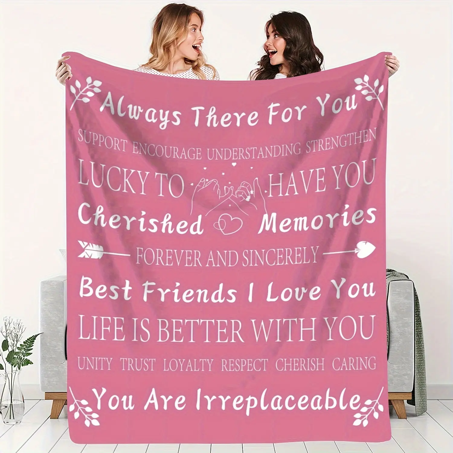 Soft Flannel Throw Blanket (30*40inch) - Anti-Pilling, Durable Fleece Texture, Machine Washable, Anywhere Cozy for Couch Bed, Ideal Birthday Gift for Friends, Polyester Solder