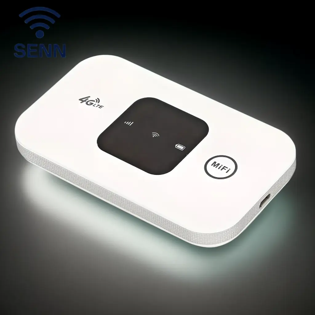 SENN Ultra-Portable 4G WiFi Router - 150Mbps Download, SIM Plug-in card wifi, 2100mAh Battery, for HD Streaming/Gaming On The Go, No Contract