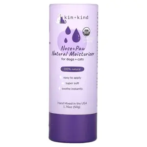 Kin+Kind Nose & Paw Natural Moisturizer, For Dogs & Cats, 1.76 oz (50 g)