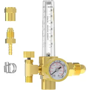 Argon / Carbon Dioxide Gas Welding Machine Mig Tig Flow Meter Gas Regulator Pressure Gauge Welding Equipment