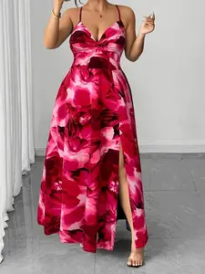 Women's Plus Size Fashion Casual Print Ruched Elegant Dress, Stylish Ladies' Clothing, Comfortable and Trendy Design