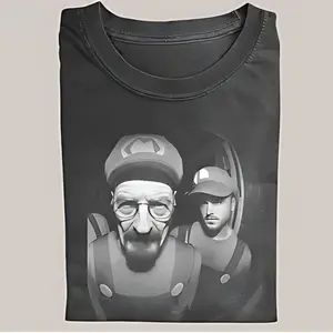 Breaking Bad Vintage Tee, Walter Jesse T-Shirt, Movie Graphic Tee, Unisex Meme Cringe Funny Dumb Shirts, Menswear Womenswear Streetwear