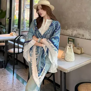 Large Square Head Scarf Fashion Hair Scarves Bandana Scarf Headscarf Women's Silk Feeling Scarf Head Wrap