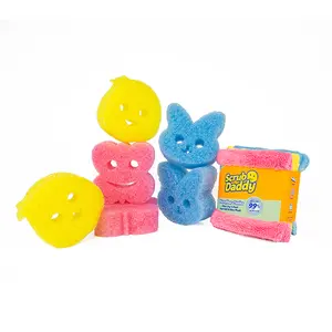 Scrub Daddy Spring Sponge Shapes and Microfiber Towel Bundle