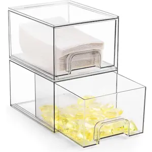 Stackable Dryer Sheet Holder and Laundry Pods Container Set by , Clear Dryer Sheet Dispenser and Laundry Pods Box Set, Dishwasher Pods Holder, Laundry Room Organization and Storage