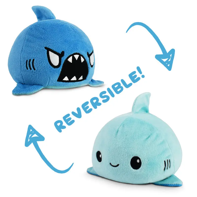 TeeTurtle Reversible Shark Plushie TeeTurtle Reversible Shark Plushie