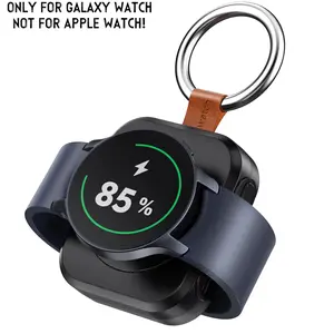 Portable Charger Only For Samsung Galaxy Watch Active 1/2/3/4/5 Pro/6 Classic/6/7/8 With Capacity Of 1200 Mah And Supports Fast Wireless Charging (Not for Apple Watch)