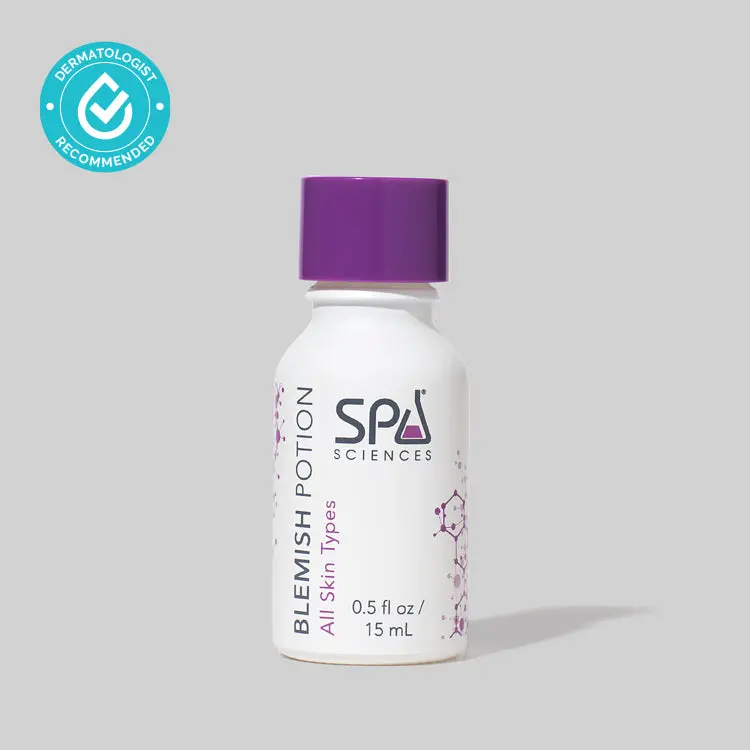 Blemish Potion - Acne Clearing Spot Treatment with Niacinamide & Zinc Oxide - 0.5 fl oz - Spa Sciences Skincare Collection