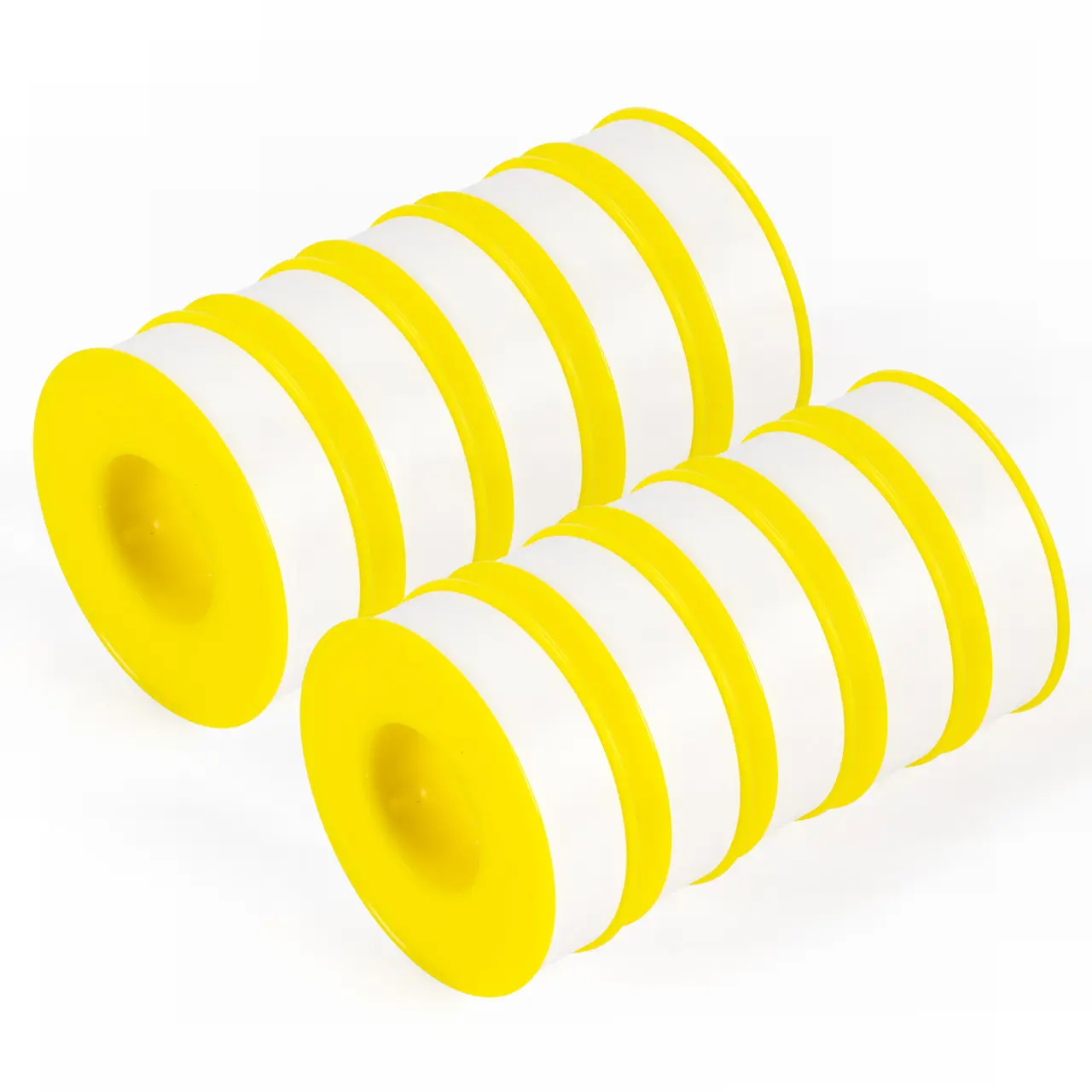 U.S. Solid 10 Rolls 0.7" x 905" Teflon Tape Plumbers PTFE Sealing Tape for Water Pipes Durable and Reliable Seal Solution