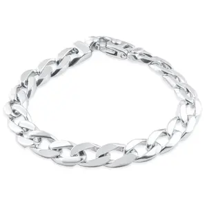 Men's Curb Link 14k Gold (50gram) or Platinum (80gram) 9.5mm Bracelet 8.5"