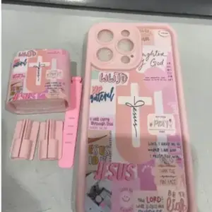 Cross Design iPhone Case Set, Includes Charger Cover & Cable Protectors, Fits iPhone 11-16 Series, Stylish High-End Protection Accessories, Protective