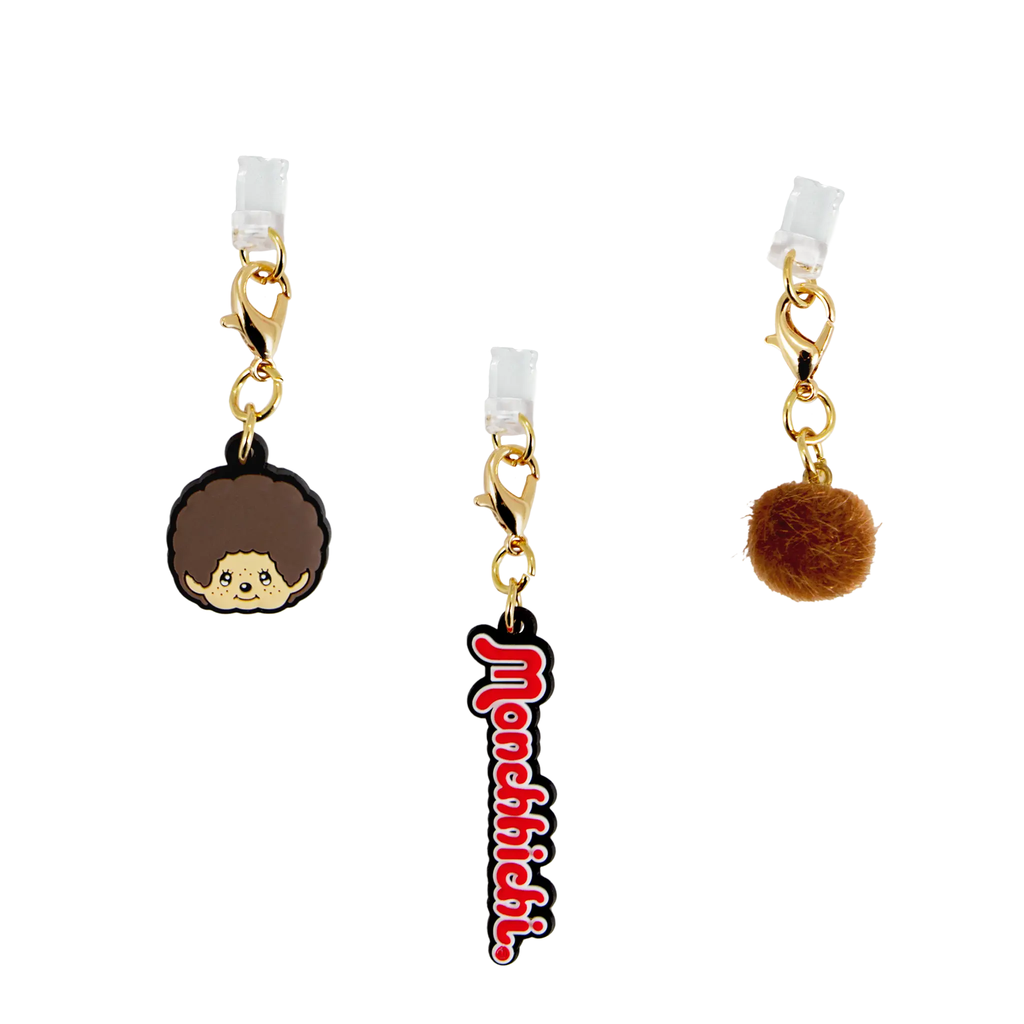 Sonix x Monchhichi™ Silicone Smartphone Charging Port Charms - 3pk, Lightning Port Compatible, Boy-Focused Mobile Device Character Accessories