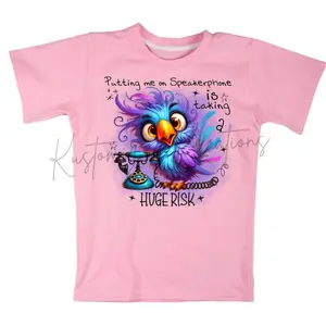 Putting Me On Speaker Phone Is Taking A Huge Risk • T-shirt Tee Shirt Comfortable Unisex Top Sublimation Casual Graphic Shirts Funny Cute Sarcasm Sarcastic Snarky Speakerphone