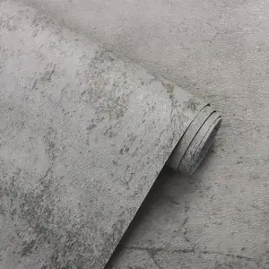 Wide Concrete Wallpaper, Peel & Stick Wall Paper, Thick Matte Finish, Ideal for Gym, Bedroom, Bathroom, Coffee Shop Walls