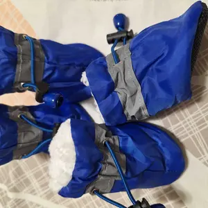 4-Pack Dog Boots: Waterproof, Anti-Slip & Reflective - Adjustable Straps for Secure Fit, All-Season Shoes for Snow, Mud & Rain, Spring New for Small to Large Dogs