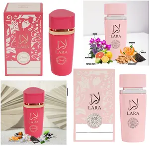 Two bottles Lara Spray Perfume Eau de Parfum for Women (Original and Candy) - 100ml/3.4fl.oz./each