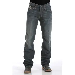 CINCH Men’s White Label Relaxed Fit Jeans – Dark Stonewash