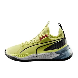 PUMA Uproar Hybrid Court Thunder Low-Top Basketball Shoes for Men in Yellow Verifiable, with credentials and supporting global authentication