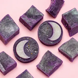Silky Gem Crystal Candy Ube Coconut Purple Sapphire Handcrafted Sweet Nutty Vanilla-like Ube Candy for Ube Lovers Gifting or Indulging