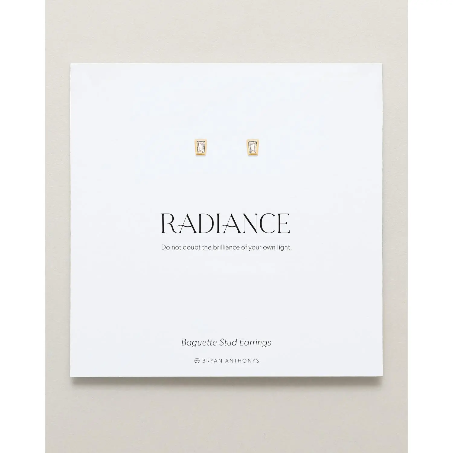 Radiance Baguette Stud Earrings