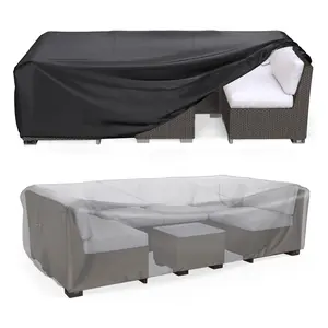Outdoor furniture covers, garden waterproof and dustproof sofa covers, Waterproof couch cover, heavy-duty courtyard furniture covers, waterproof