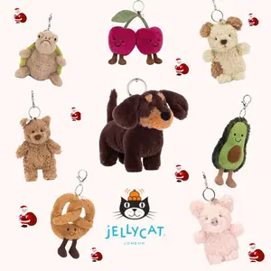 Jellycat Mini Plush Keychain – Soft Cuddly Toy Charm, Ideal for Daily Use, Gift Giving & Collecting Cute Accessories 12