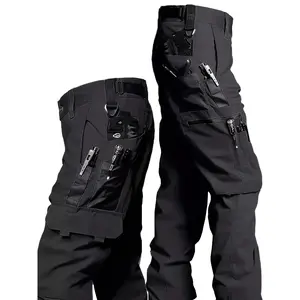 [Tactical Pants] Durable Men's Tactical Outdoor Pants |   Multi-Pocket Design for Hiking, Camping & Streetwear, Non-Stretch Fabric, Regular Fit, Spring/Fall/Summer Seasonal Use, Heavyduty Material, Utility Trousers, Reinforced Stitching, Rugged Style