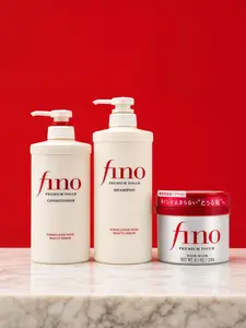Fino Premium Touch Hair Care Bundle – Deep Repair Hair Mask 8.1oz + Premium Touch Shampoo 550ml + Premium Touch Conditioner 550ml