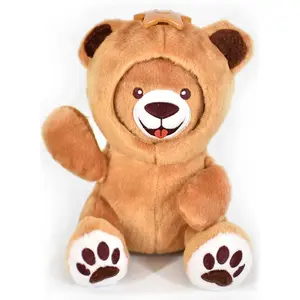 Sunny Days Entertainment, LLC. Moodles Cuddles 12" Mood-Flipping Fluffy Stuffed Toy Teddy Bear, Soft Sensory Plushie Fidget Toy, Birthday Gift for Toddlers & Kids 2+, Fluffy Stuffed Toys