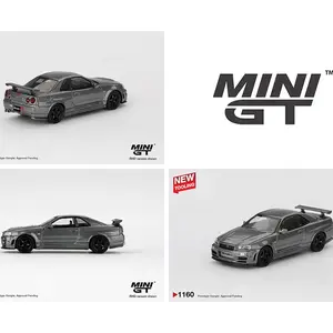 Mini GT 1:64 Nissan Skyline GT-R Dark Metal Gray (NISMO BNR34 CRS Version)