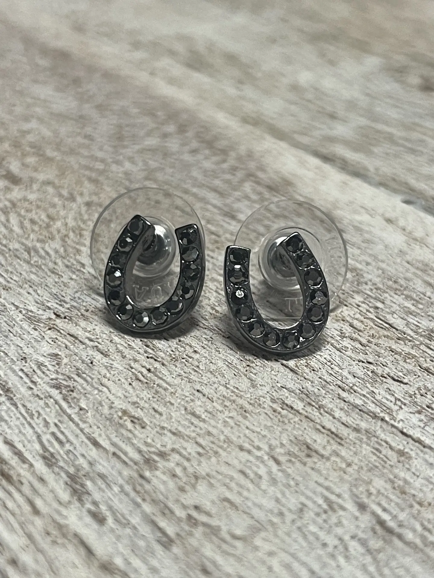 Paved Cry Horseshoe Earring