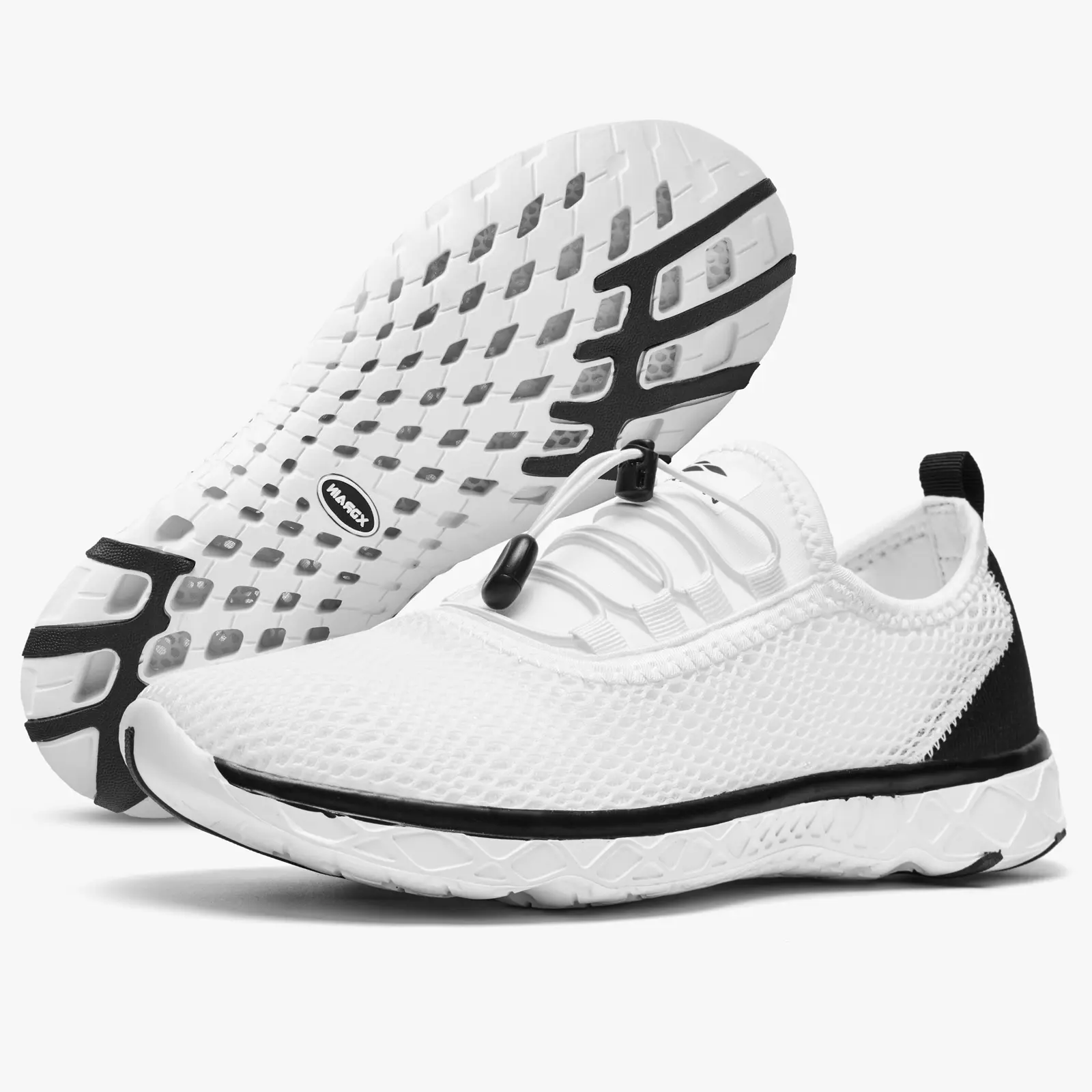 ALEADER Men's  Lightweight Breathable Watershoes  Quick-Dry Aqua Socks Barefoot Non-Slip for Beach Pool Outdoor Sports summerwins