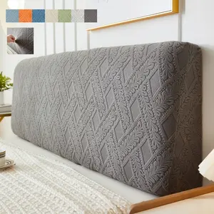 Elegant Jacquard Bed Head Protector Stretch Fabric Fits Most Headboards Machine Washable Year Round Use Upgrade Bedroom Style Christmas Gift, Lightweight Quilted Bedspreads