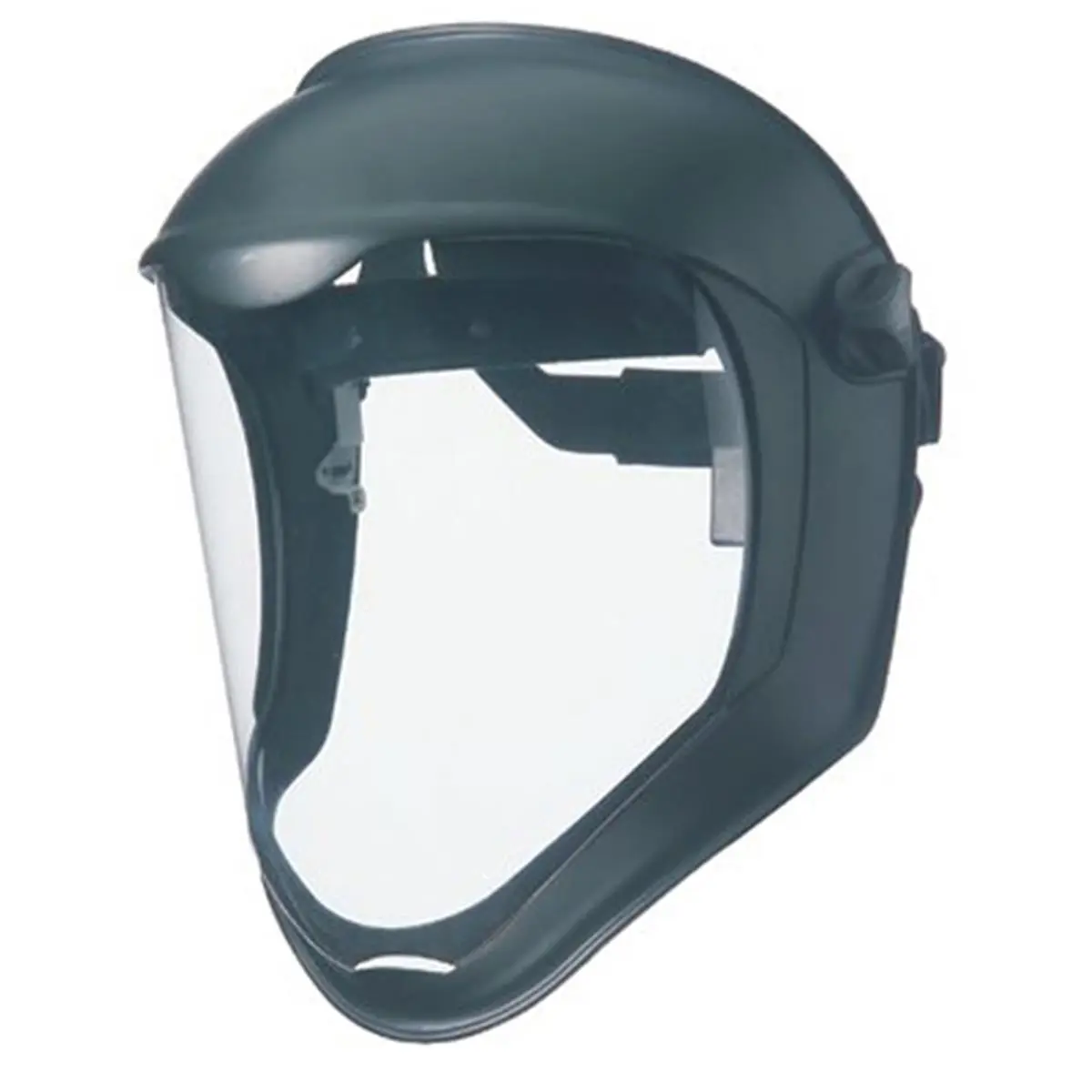 212 MAIN Uvex by Sperian Bionic Faceshield - Black Matte Finish, Clear PC Lens, Face Covering Accessory with Headbands