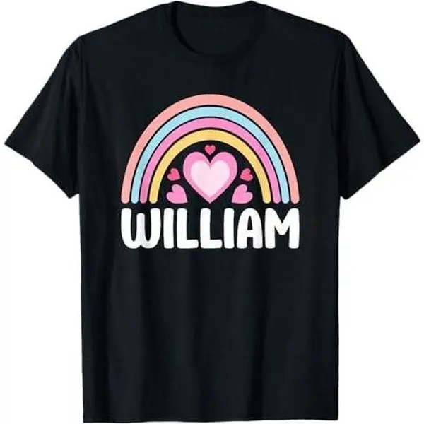 I Love William Cute William Lover for Men and Women T-Shirt