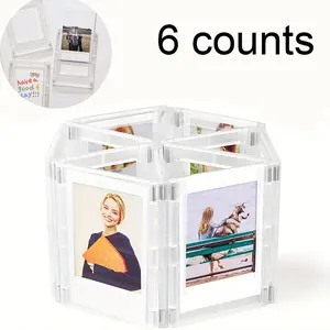 6 Piece Magnetic Photo Frames, Mini Refrigerator Album Frame, Small Size Home Memory Display, Christmas, Valentine's Day, New Year Gift
