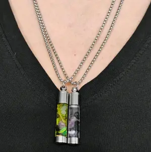 STRACKS Custom Moon Crystal Lunar H20 Necklace with Unique Design and Elegant Style