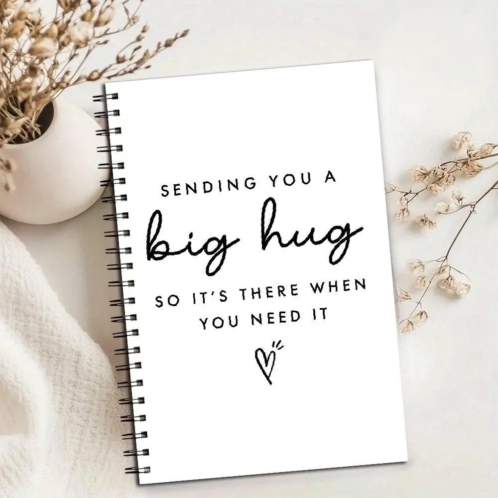 Sending You a Big Hug Spiral Notebook, Perfect for School, Work & Journaling, Great Gift for Her, Birthday, Anniversary & Christmas, Spiral Bound Notepad