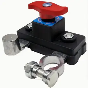 Battery Main Cut-off Switch with Negative Terminal, 1 Count 12-24V High Efficiency Power Management, Advanced Disconnect Switch for Battery Management Outboard Motor