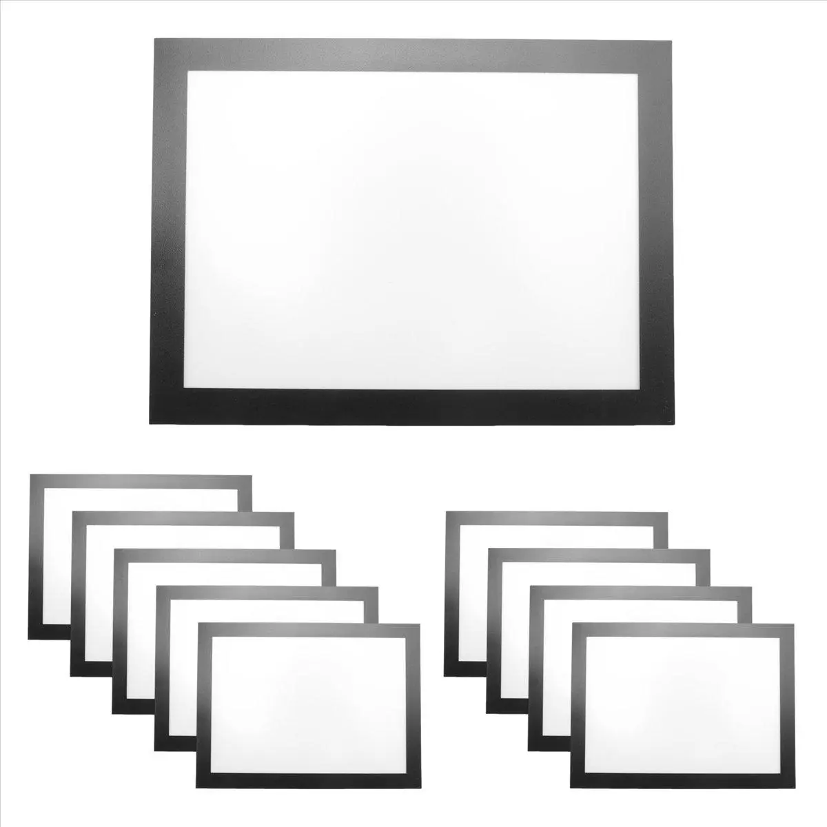 10PCS A5 Magnetic Diamond Art Frames - Self-Adhesive, Waterproof Photo Wall Hanging Set, Black Home Decor Gifts for Diamond Paintings