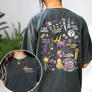 Comfort Colors Hannah Montana 20th Anniversary 2 side Shirt