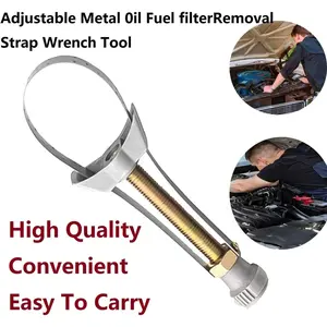 Heavy Oil Filter Wrenches, Strap Wrench, Adjustable Oil Filter Wrench Removal Tool for Trucks Excavators -Adjustable Strap 9-15 cm Diameter