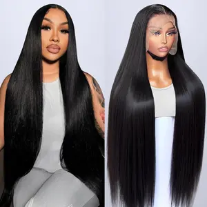 [100% Human Hair Wig]Drosuud Hair 30 Inch 13x6 Lace Frontal Wigs 180 Density Straight 13x4 Lace Front Wigs Human Hair Straight Human Hair Wigs Pre Plucked Natural Hairline with Baby Hair #TikTokShopBlackFriday