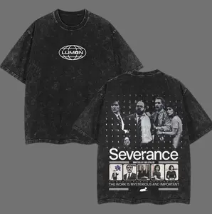 Severance - The Work is Mysterious and Important 2 Side Washed T-shirt, Movie 90s Shirt, Severance TV Show Season 2 Inspired Shirt, Employee Of the Month Shirt MGV