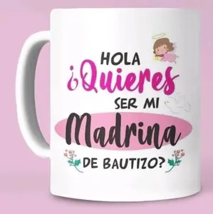 Mugg Ask Godmother 2 - Drinkware, Washable, Ideal for Cooking and Baking, Versatile for Various Recipes Cup Coffee Ceramic